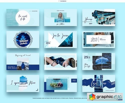 Blue Sky Social Media Designs
