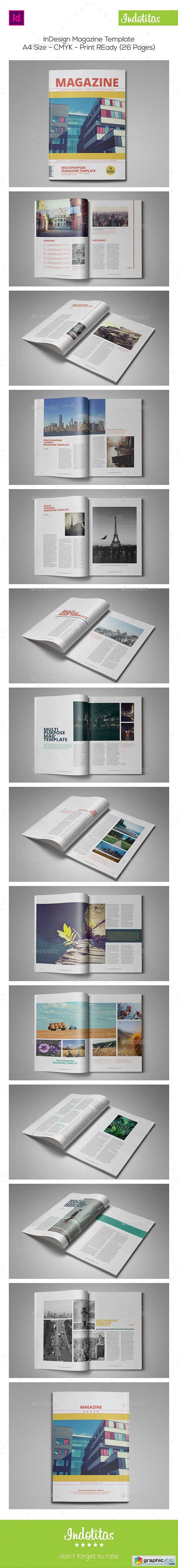 26 Pages InDesign Magazine Template