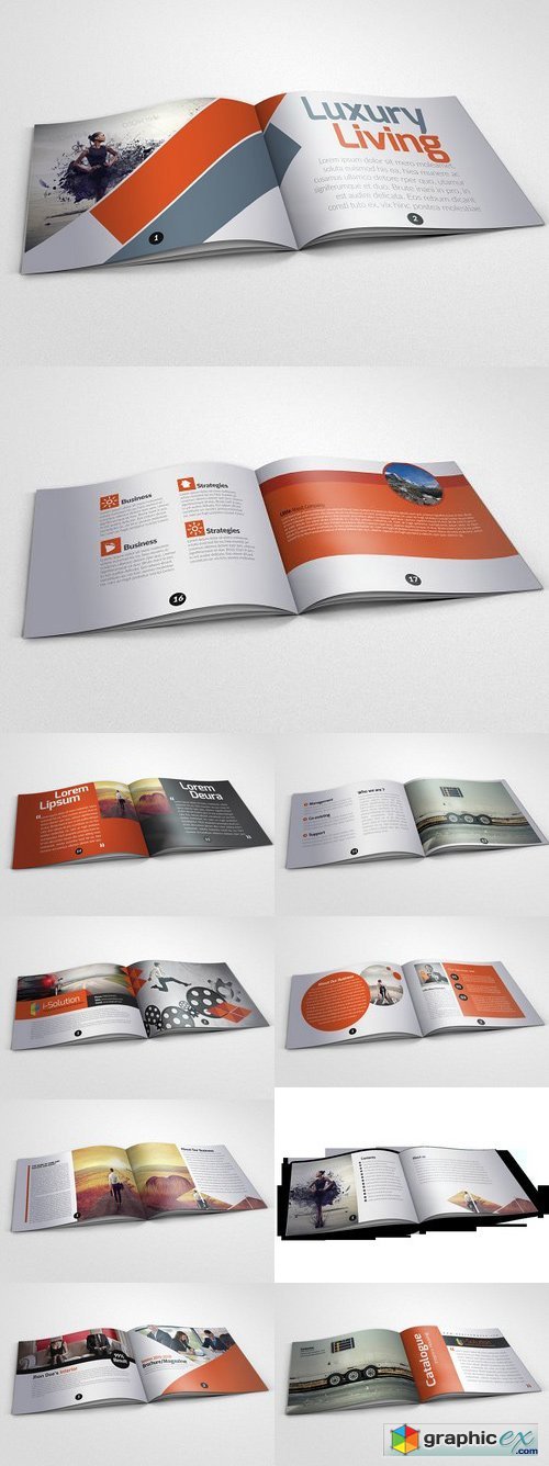 20 Pages Bi Fold Brochure Catalog 768532