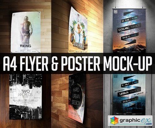 A4 Flyer & Poster Mock-up