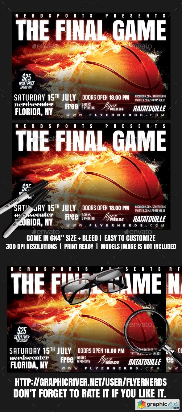 Basketball Final Game Sports Flyer