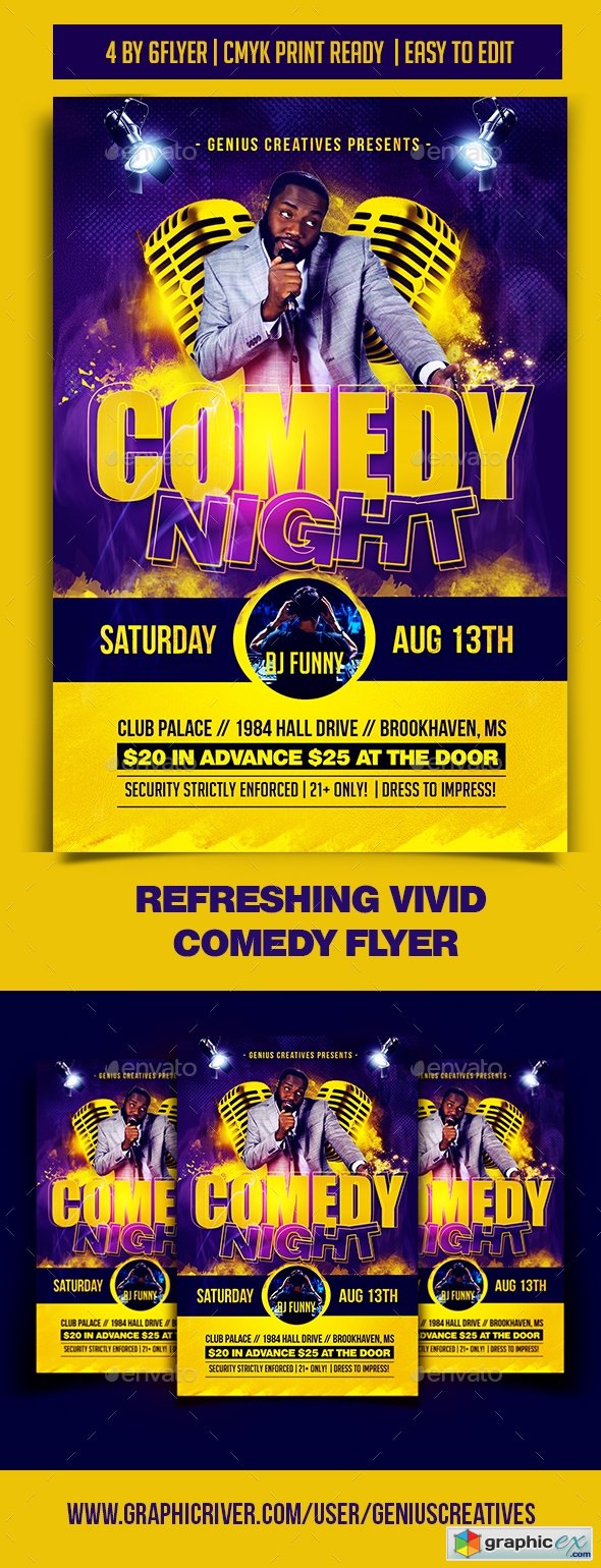 Comedy Night Flyer Template