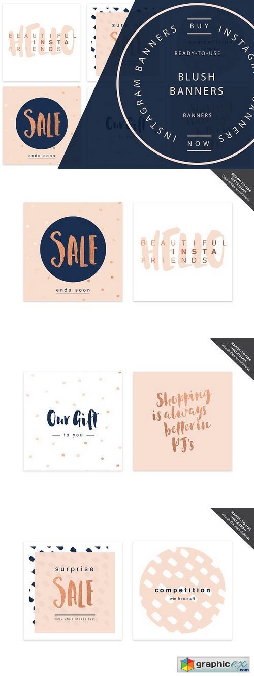 Sale Banners Instagram - Blush
