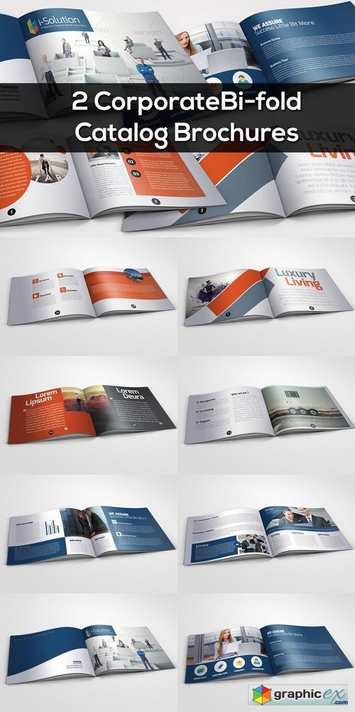 2 Bi Fold Catalog Brochure Bundle