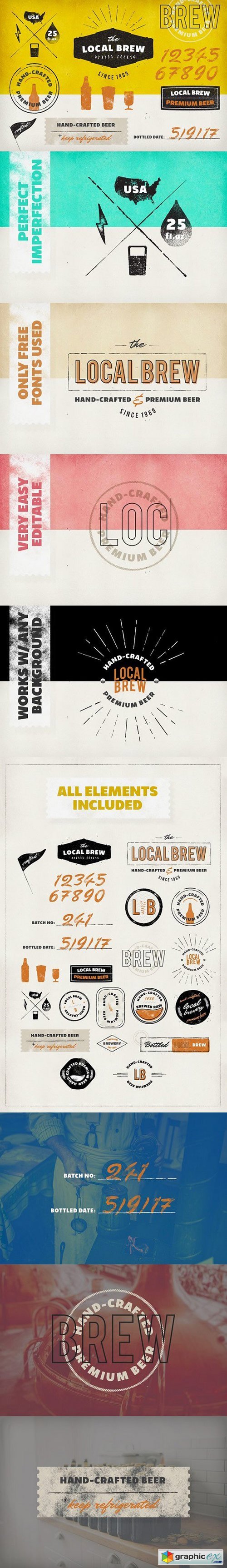 Vintage Logos & Badges: Local Brew