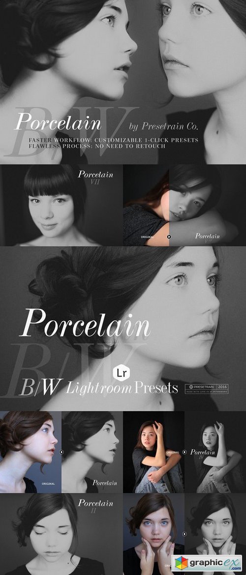 Porcelain B&W Lightroom Presets