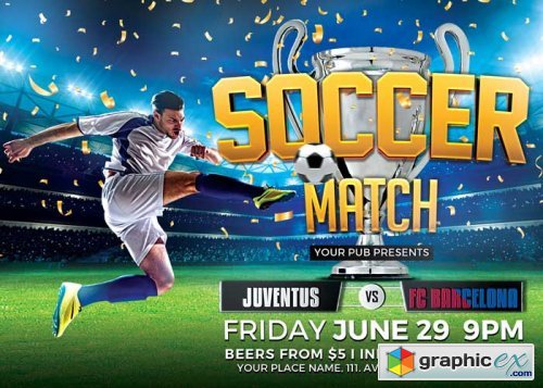 Soccer Tournament V25 Flyer Template