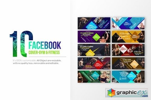 10 Facebook Cover - Fitness & Gym