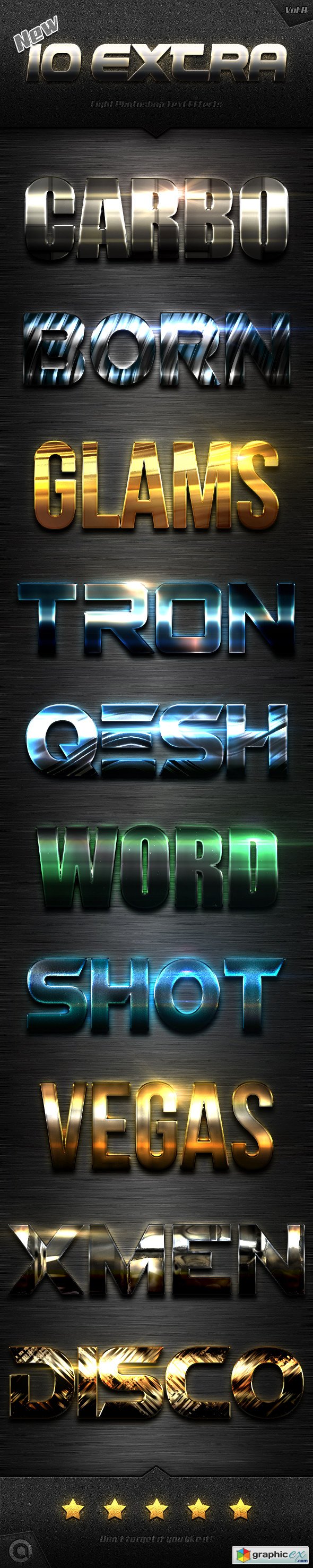 New 10 Extra Light Text Effects Vol.8
