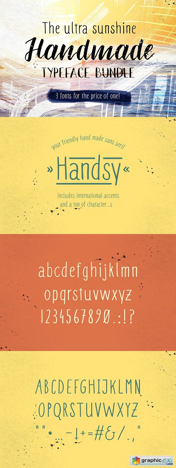 Ultra sunshine handmade typefaces