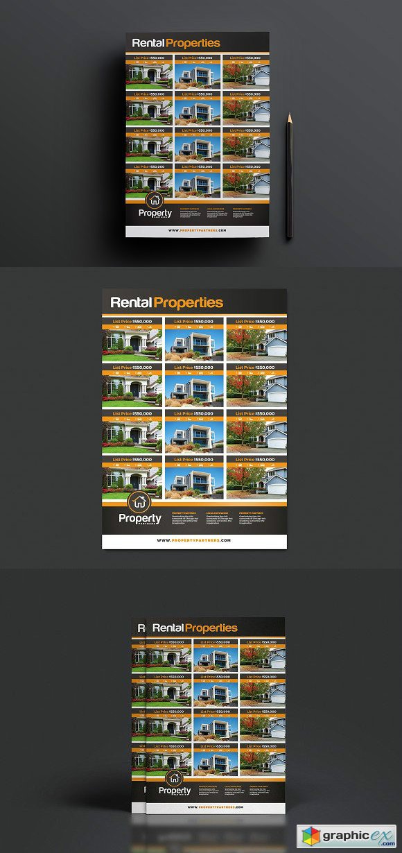 A4 Real Estate Poster Template 2
