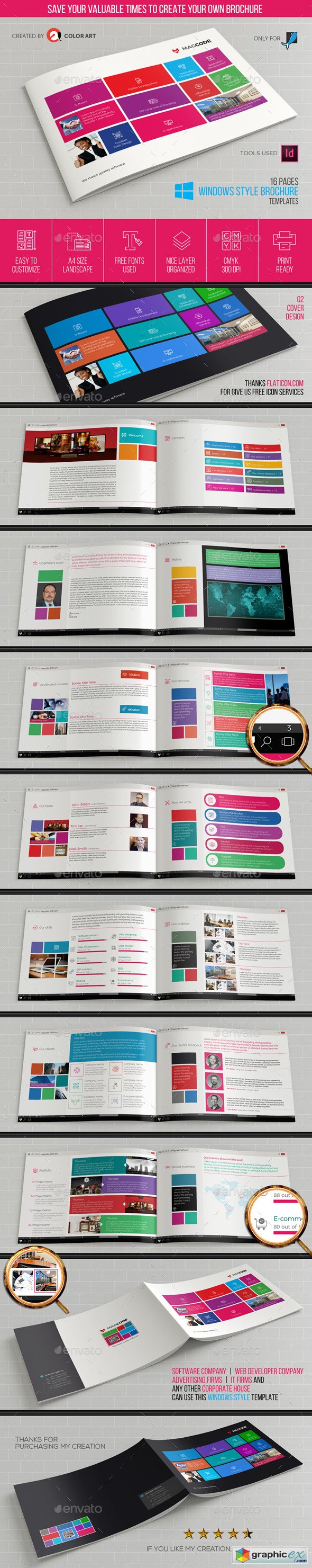 Windows Style Brochure Template V.1