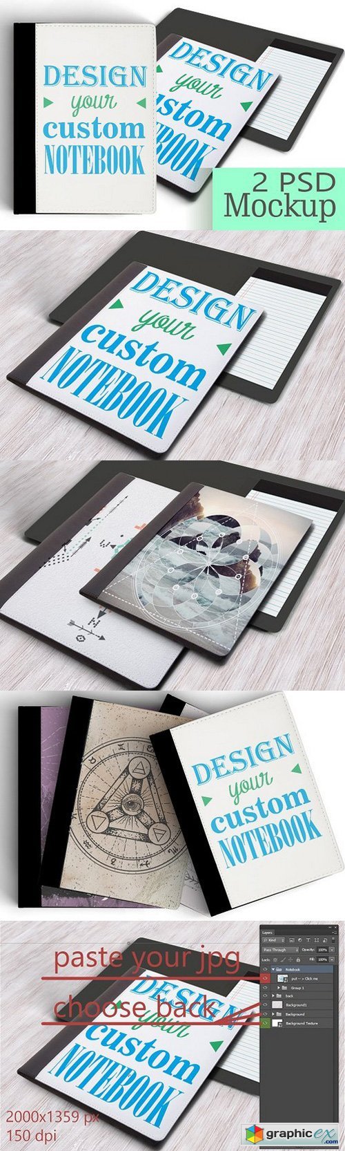 Personalized NoteBook Mockup/DIY
