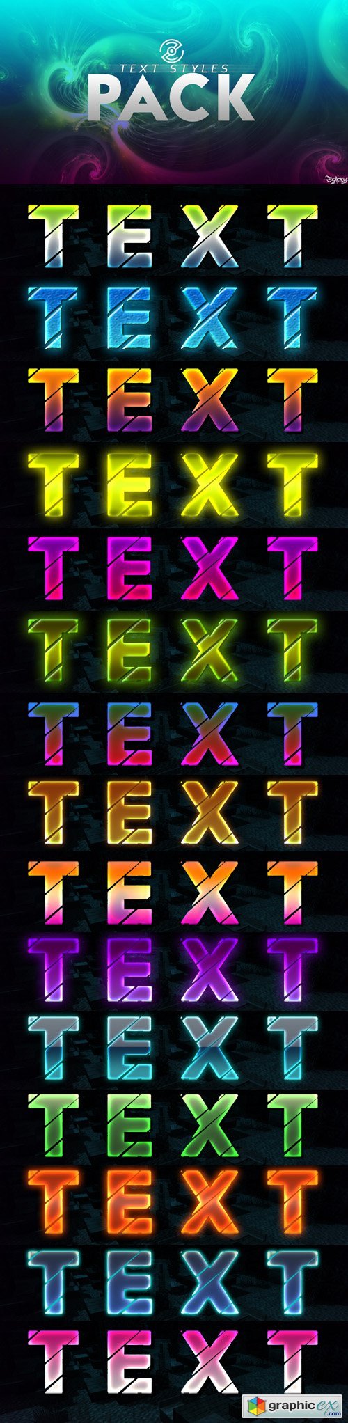 15 Text Styles Pack for Photoshop