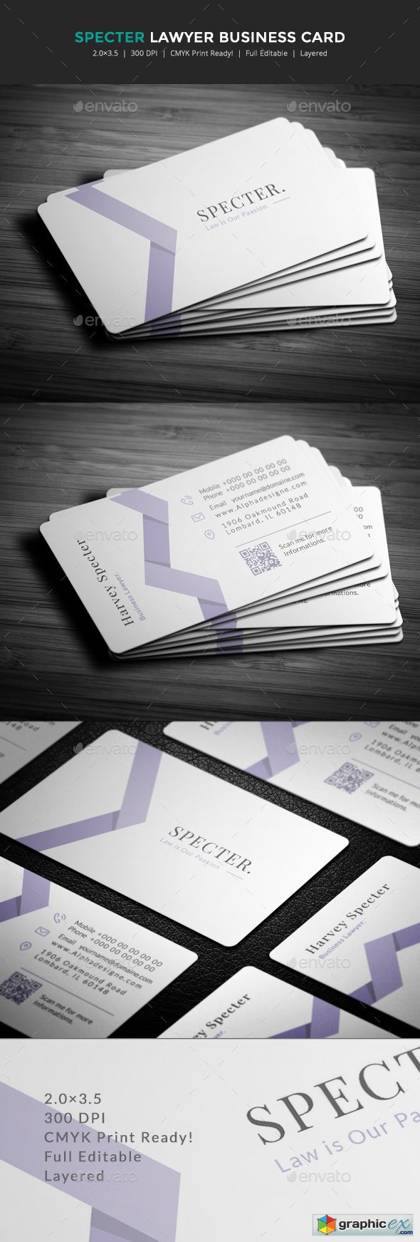 Specter Lawyer Business Card
