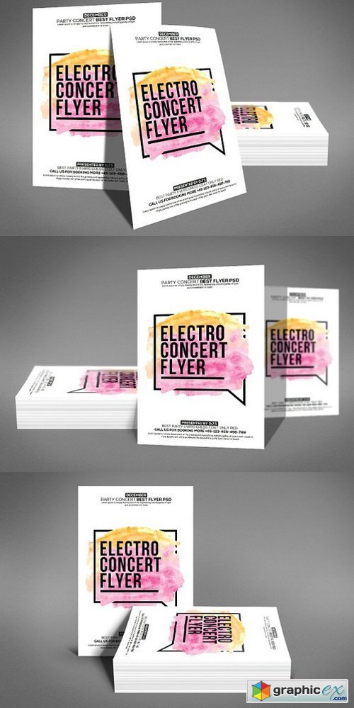 Electro Concert Flyer Template