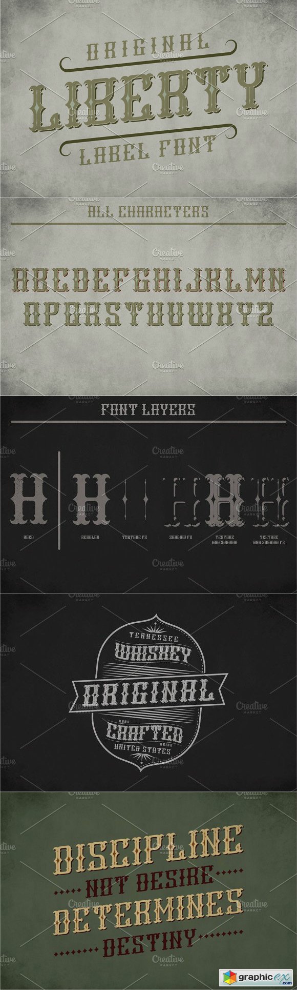 Liberty Label Typeface Font Display