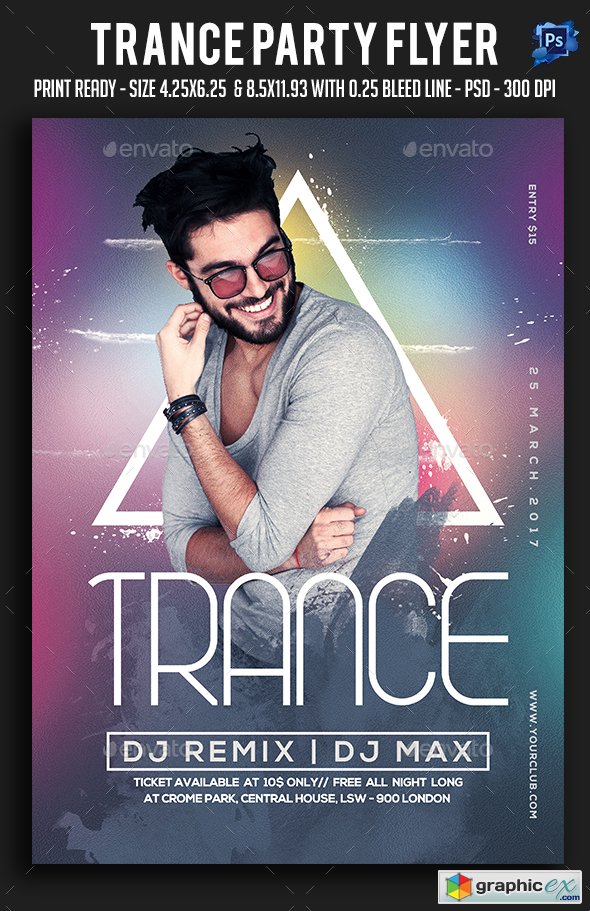 Trance Party Flyer