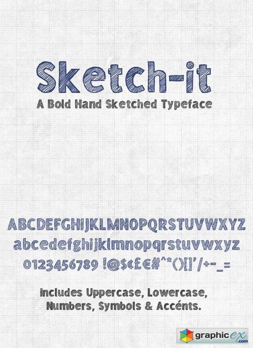 Sketch-it Desktop & Web Font 555