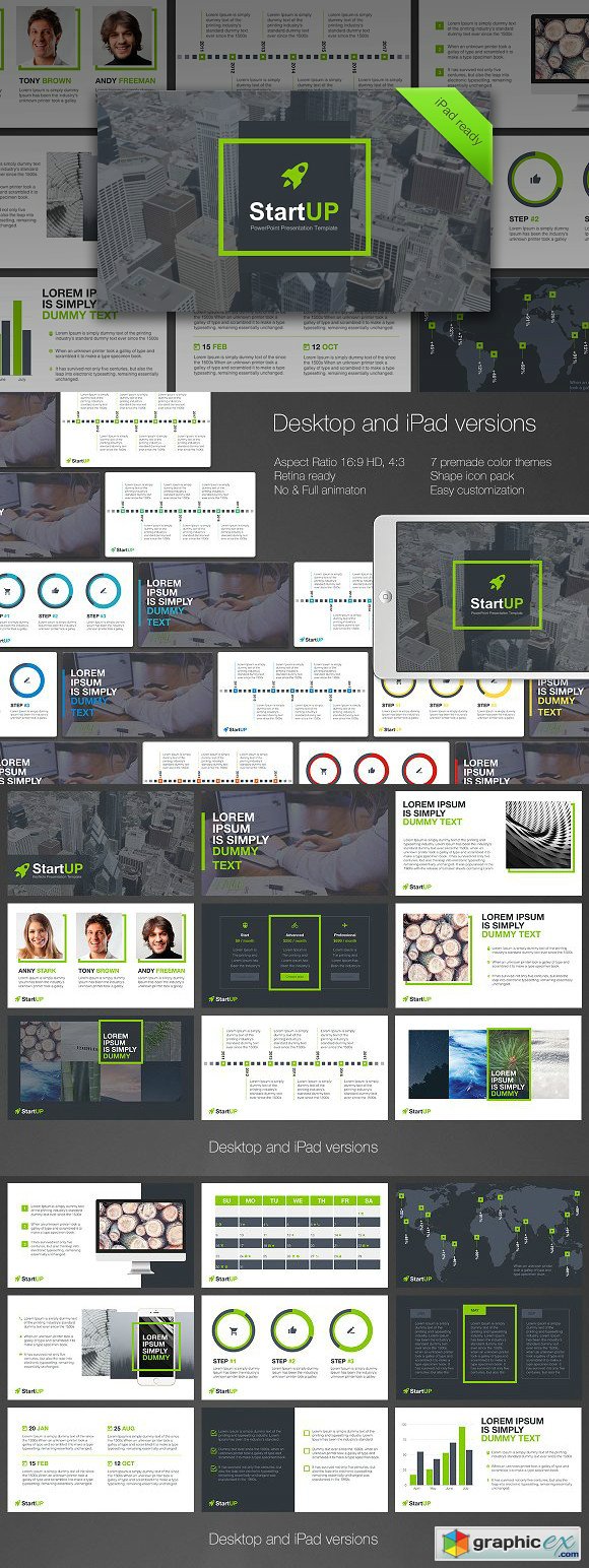 StartUP PowerPoint Template 1469103