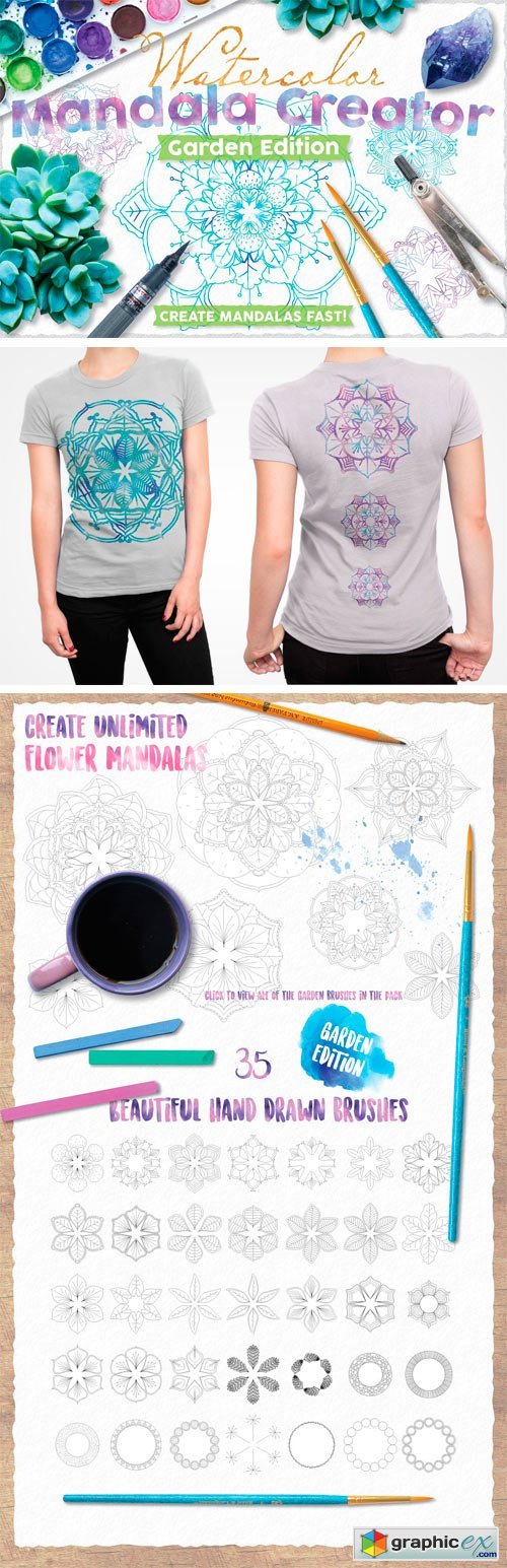 Watercolor Mandala Creator Kit V1.0