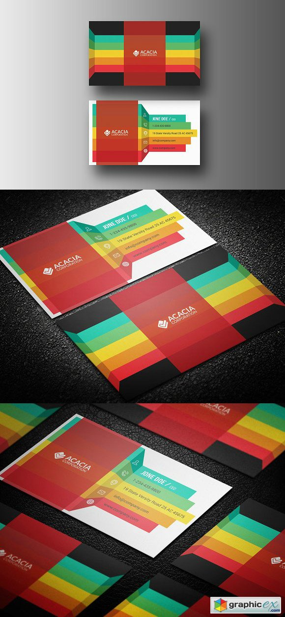 Infographic Business Card 1469843