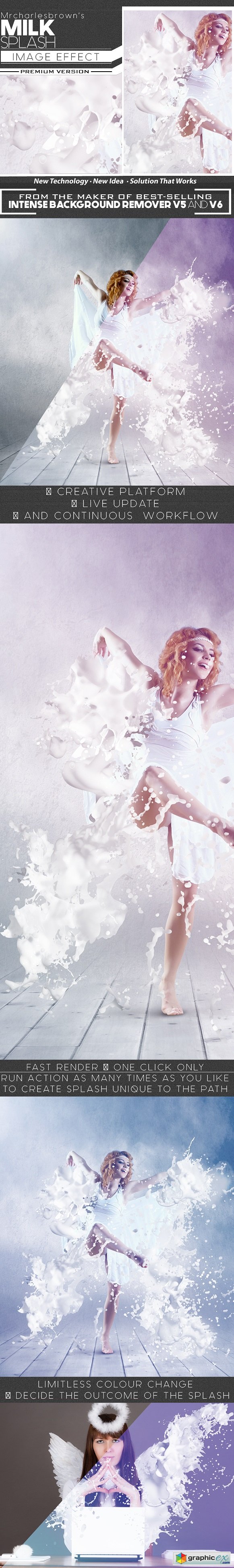 Milk Splash Image Effect
