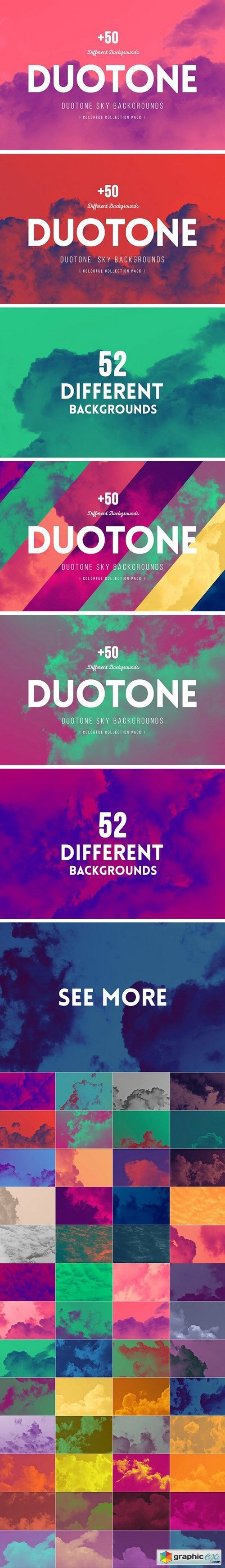 +50 Duotone SKY Backgrounds