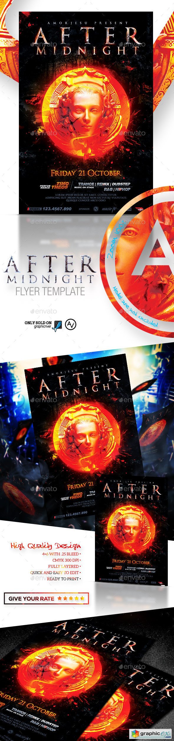 After Midnight Flyer Template