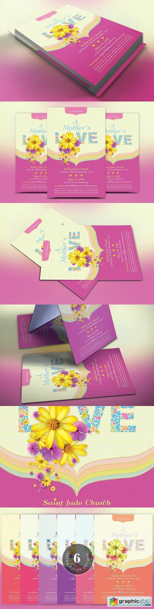 Mothers Love Church Flyer Template