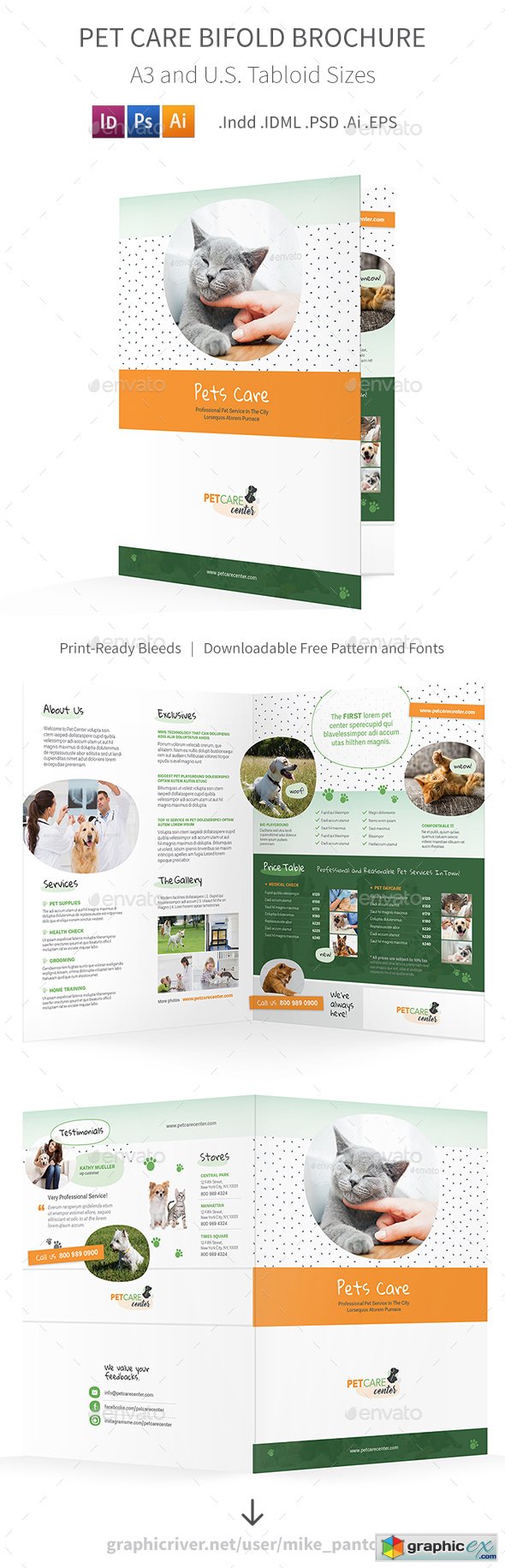 Pet Care Bifold Halffold Brochure 6