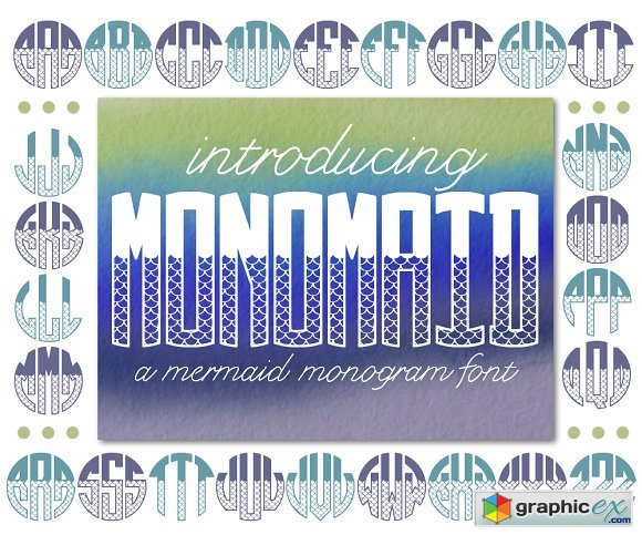 Monomaid Monogram Font