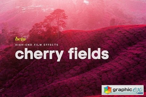 Cherry Fields Photoshop Action