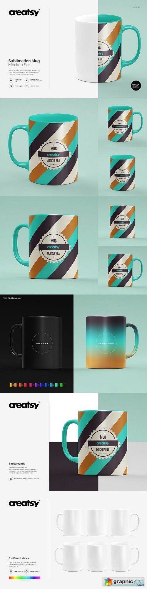 Sublimation Mug Mockup Set