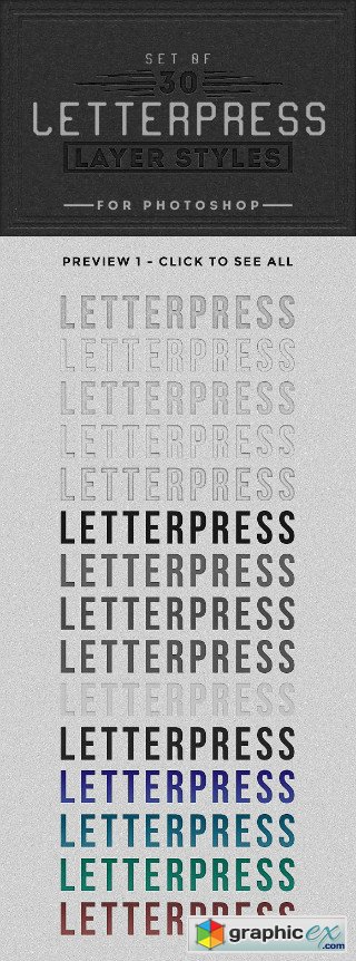Letterpress Layer Styles Photoshop
