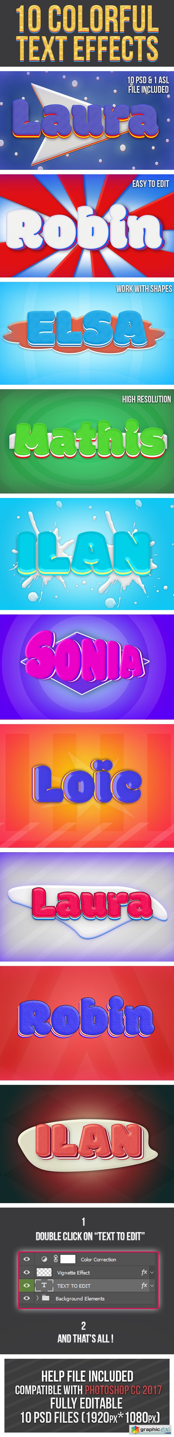 Colorful Text Effects