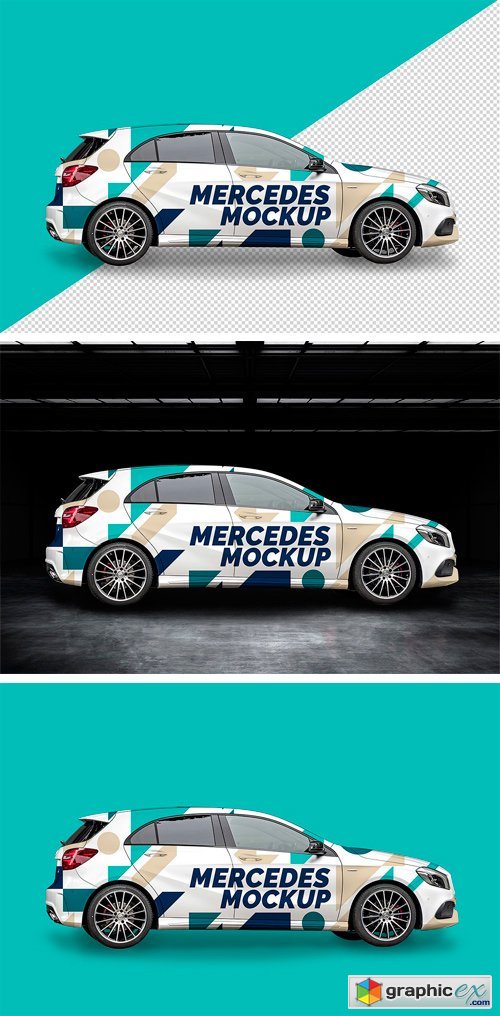 Car Mockup (Mercedes A-Class)