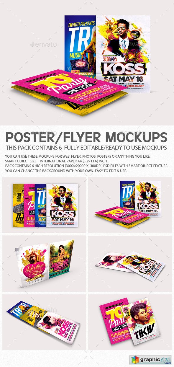 Flyer Poster Mockups V4