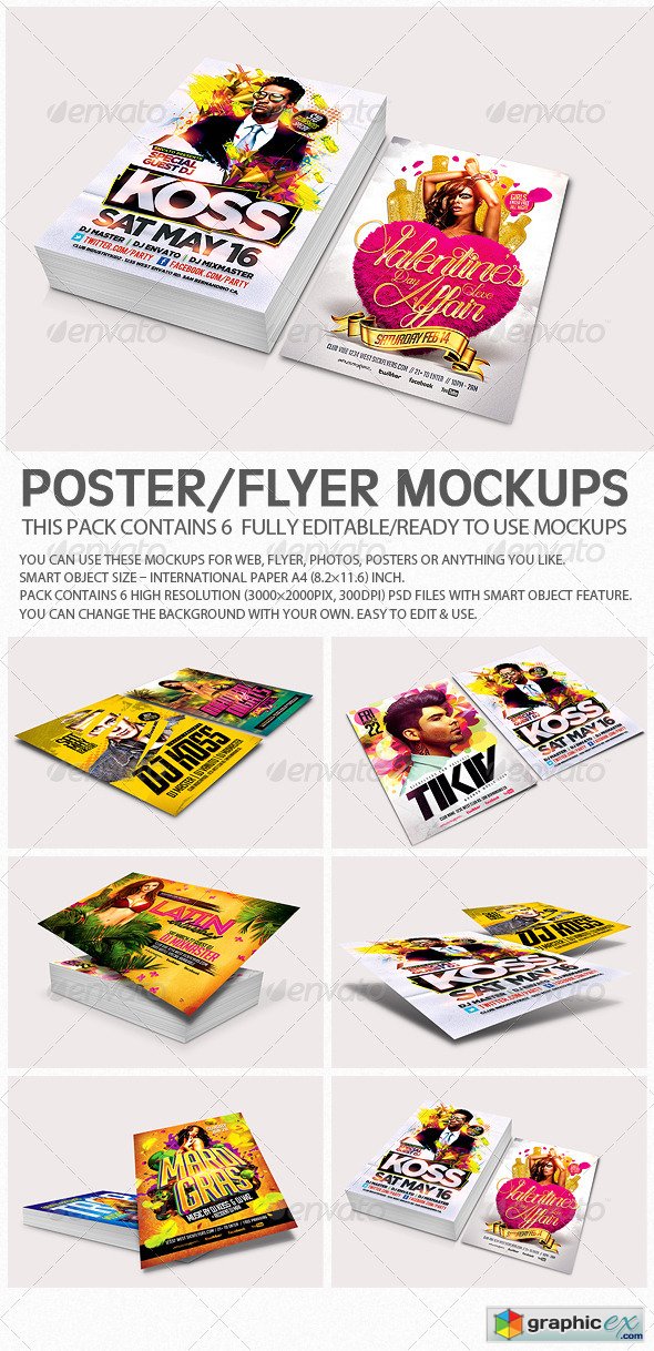 Flyer Poster Mockups V3
