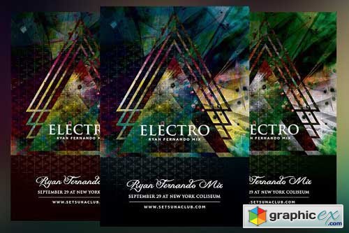 Electro Concert Flyer 1512806
