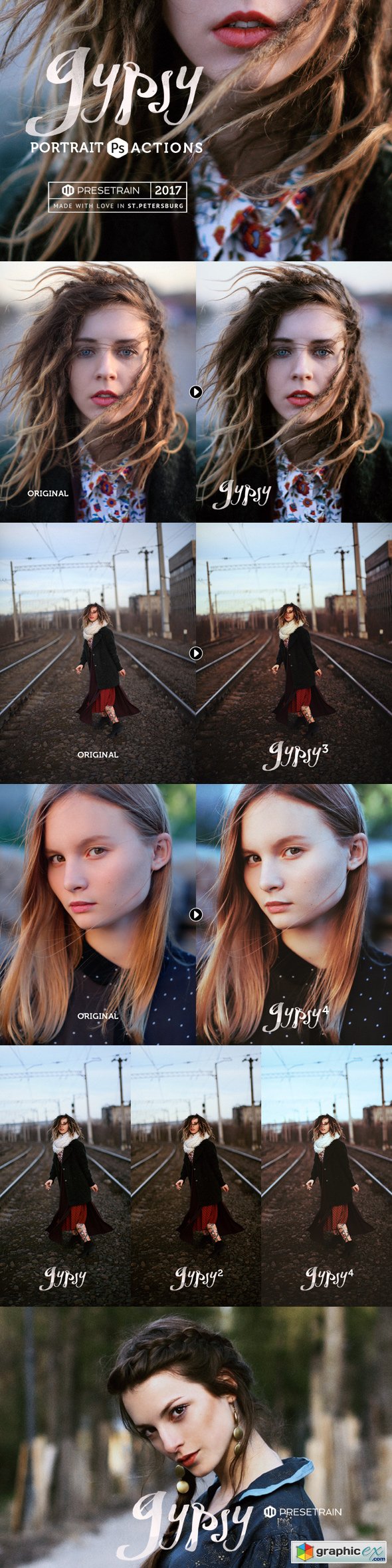 Gypsy Portrait Photoshop Actions