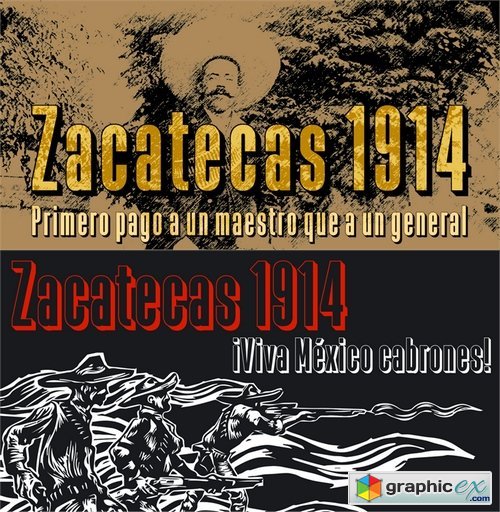 Zacatecas 1914 font
