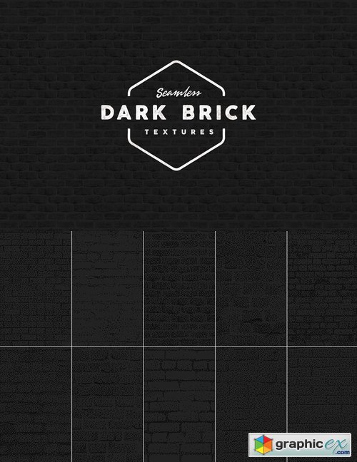 Seamless Dark Brick Textures