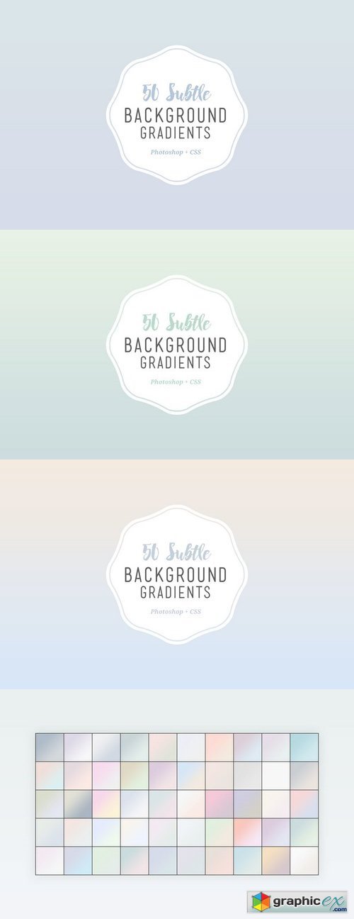50 Subtle Background Gradients (CSS)