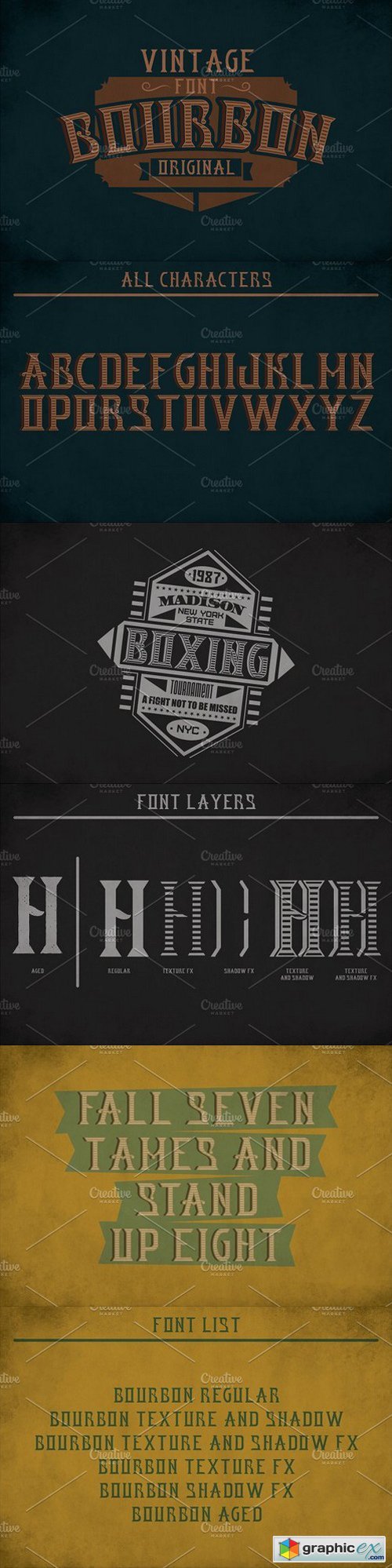 Bourbon Label Typeface