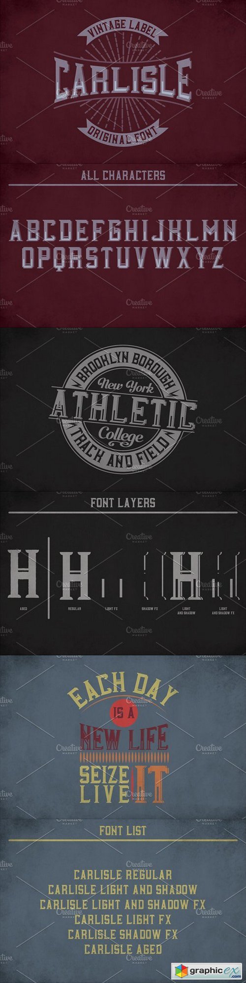 Carlisle Label Typeface