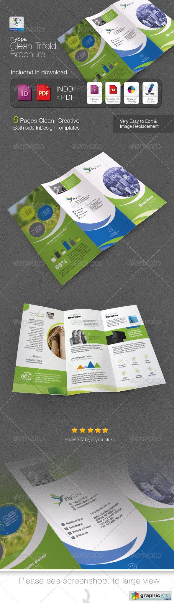 FlySpa Clean Trifold Brochure