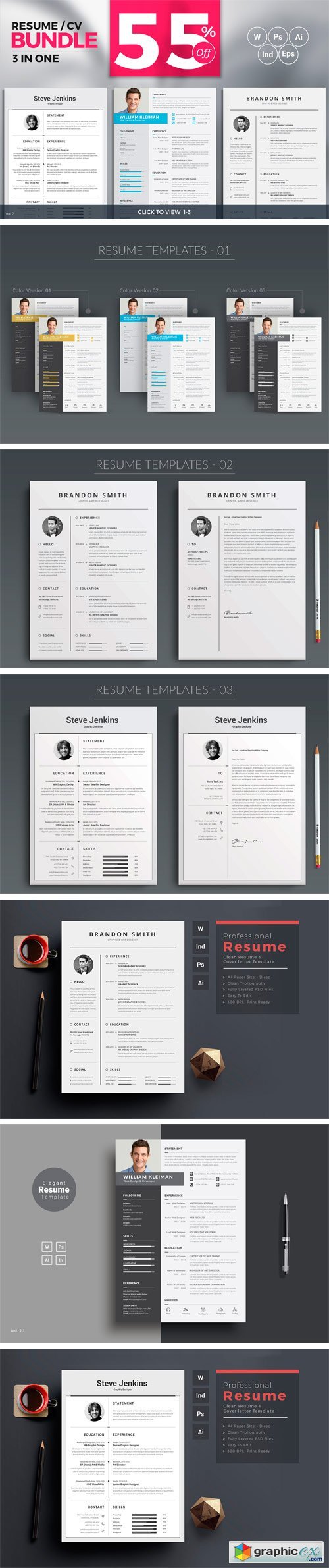 Resume/CV Minimal Bundle