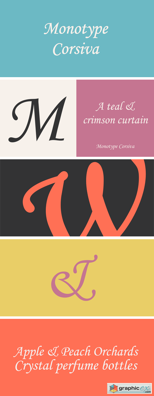 Monotype Corsiva Font Family
