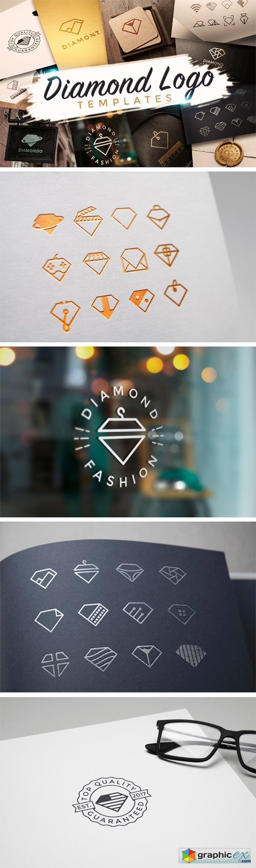 32 Brilliant Diamond Logo Templates